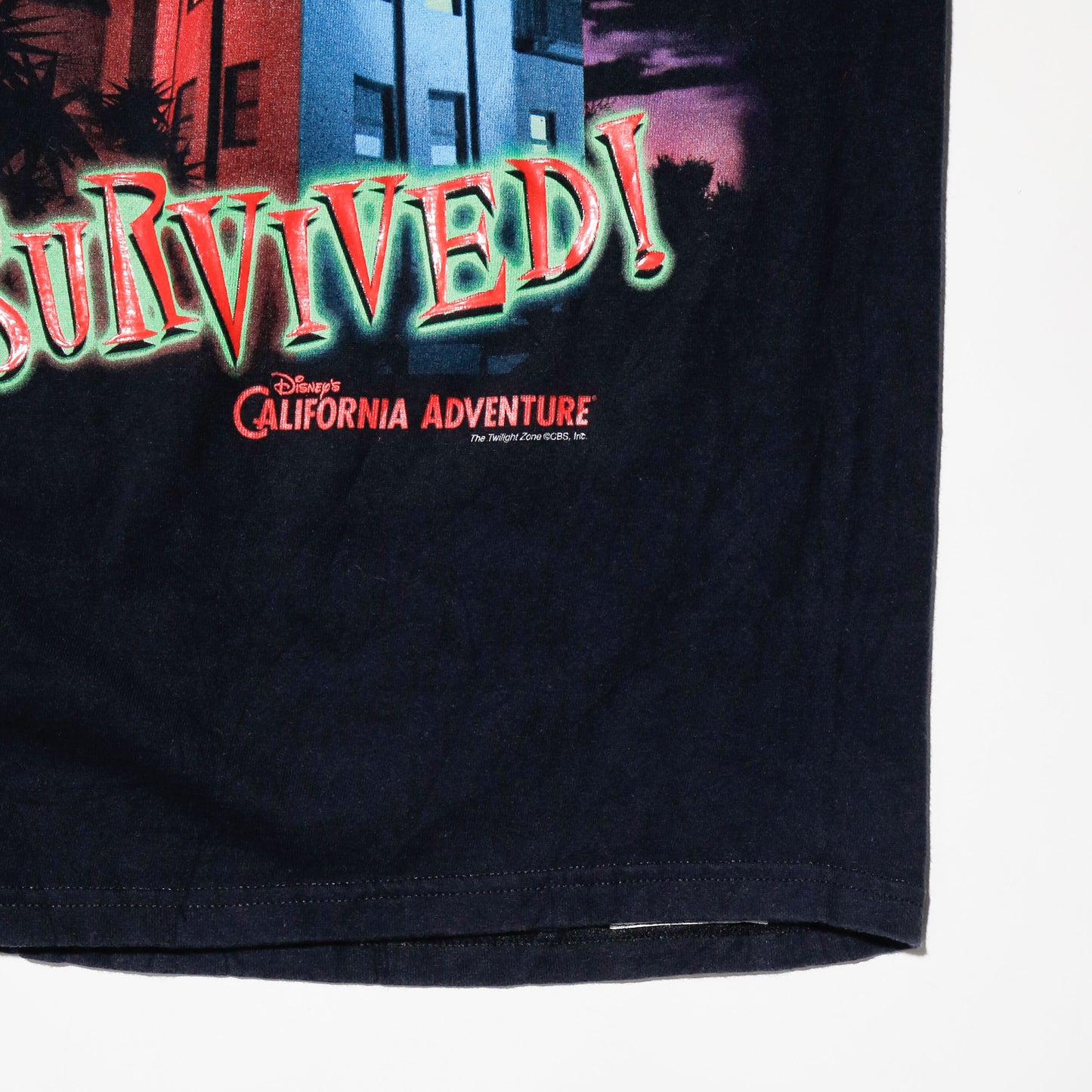 vintage 00's Disney tower of terror skinny t-shirt