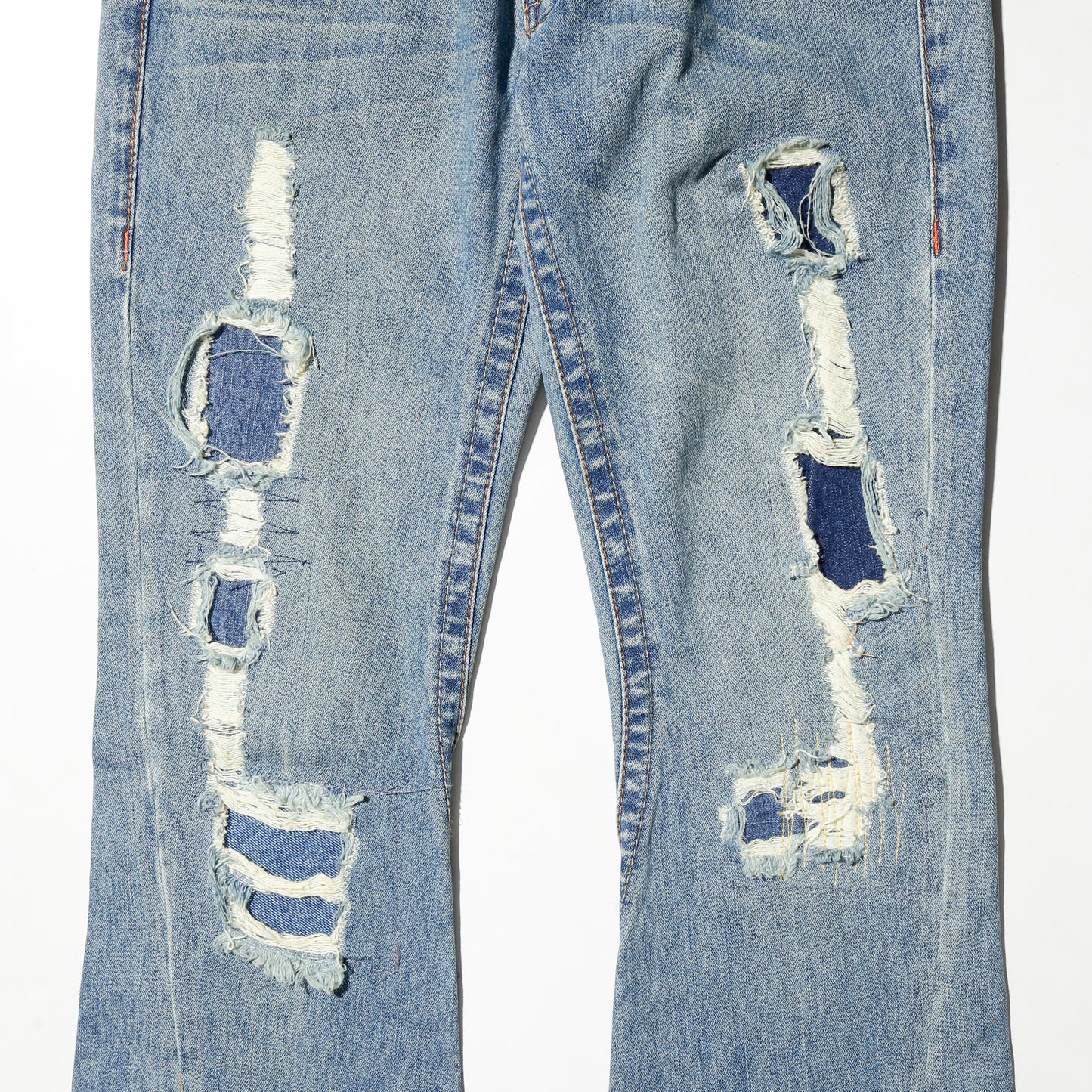 *one-off true religion repaired flare jeans