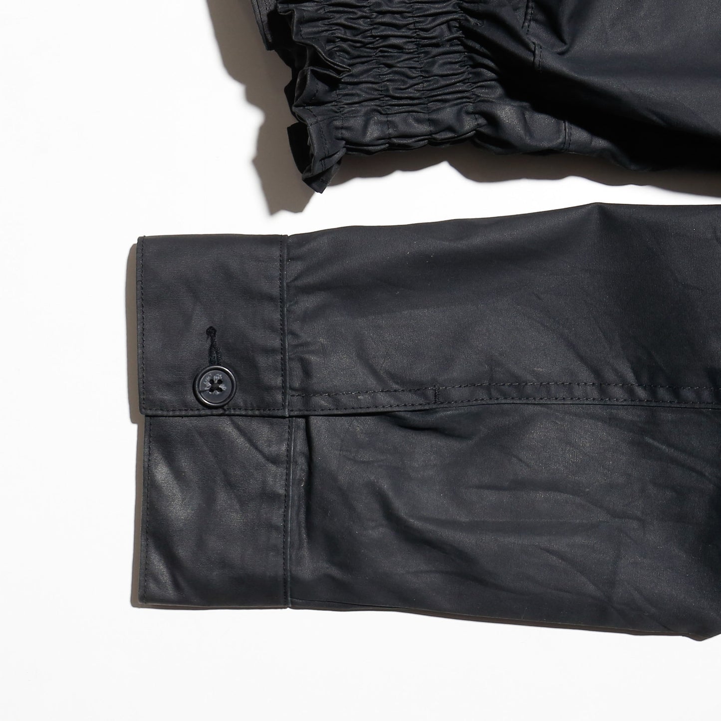 *one-off ribbed coating field jacket