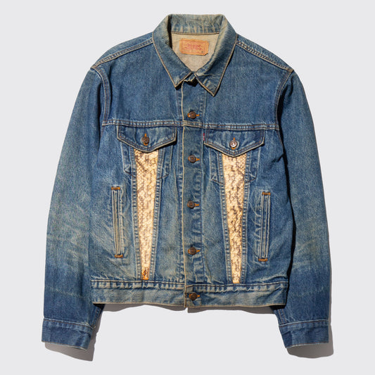 vintage levi's python combi trucker jacket