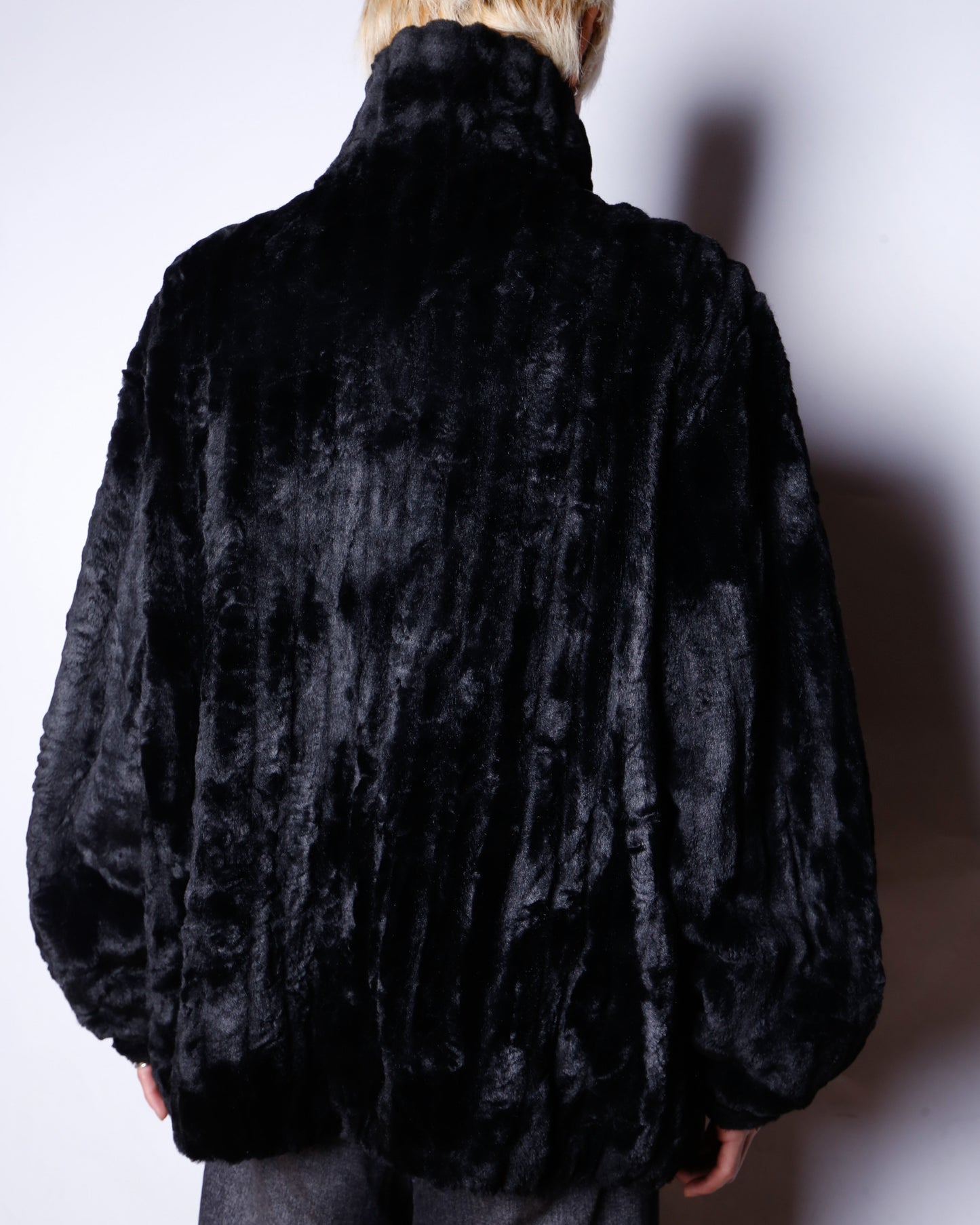 vintage reversible faux fur jacket