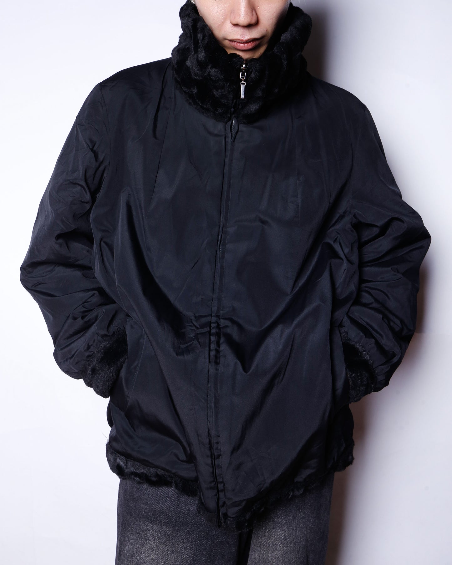 vintage reversible faux fur jacket