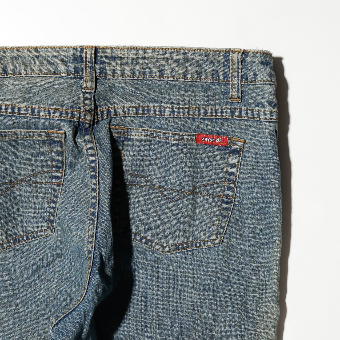 vintage low rise braids flare jeans