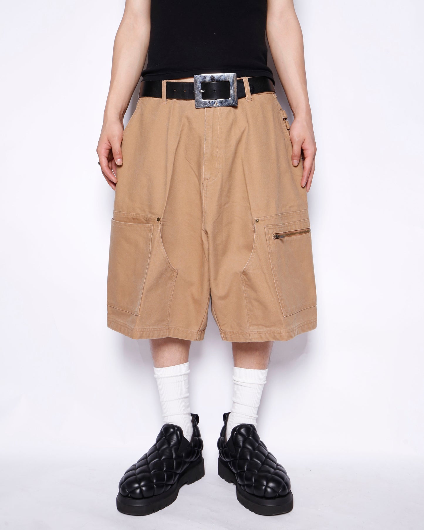 vintage double knee pocket carpenter shorts