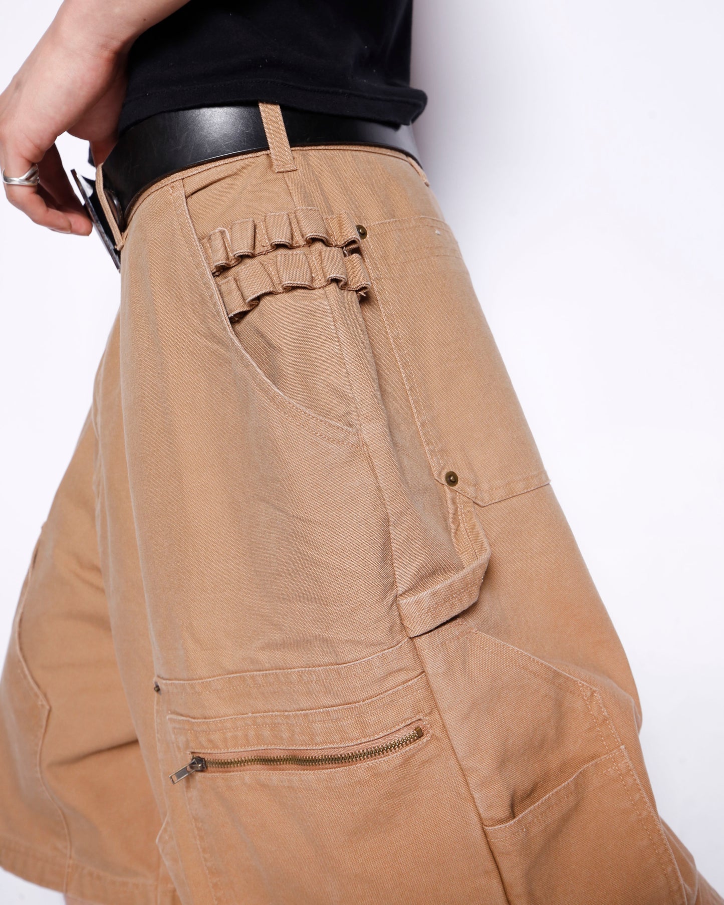 vintage double knee pocket carpenter shorts