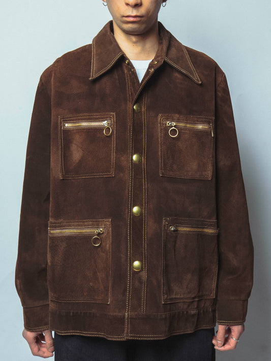 vintage 70's 4p suede jacket