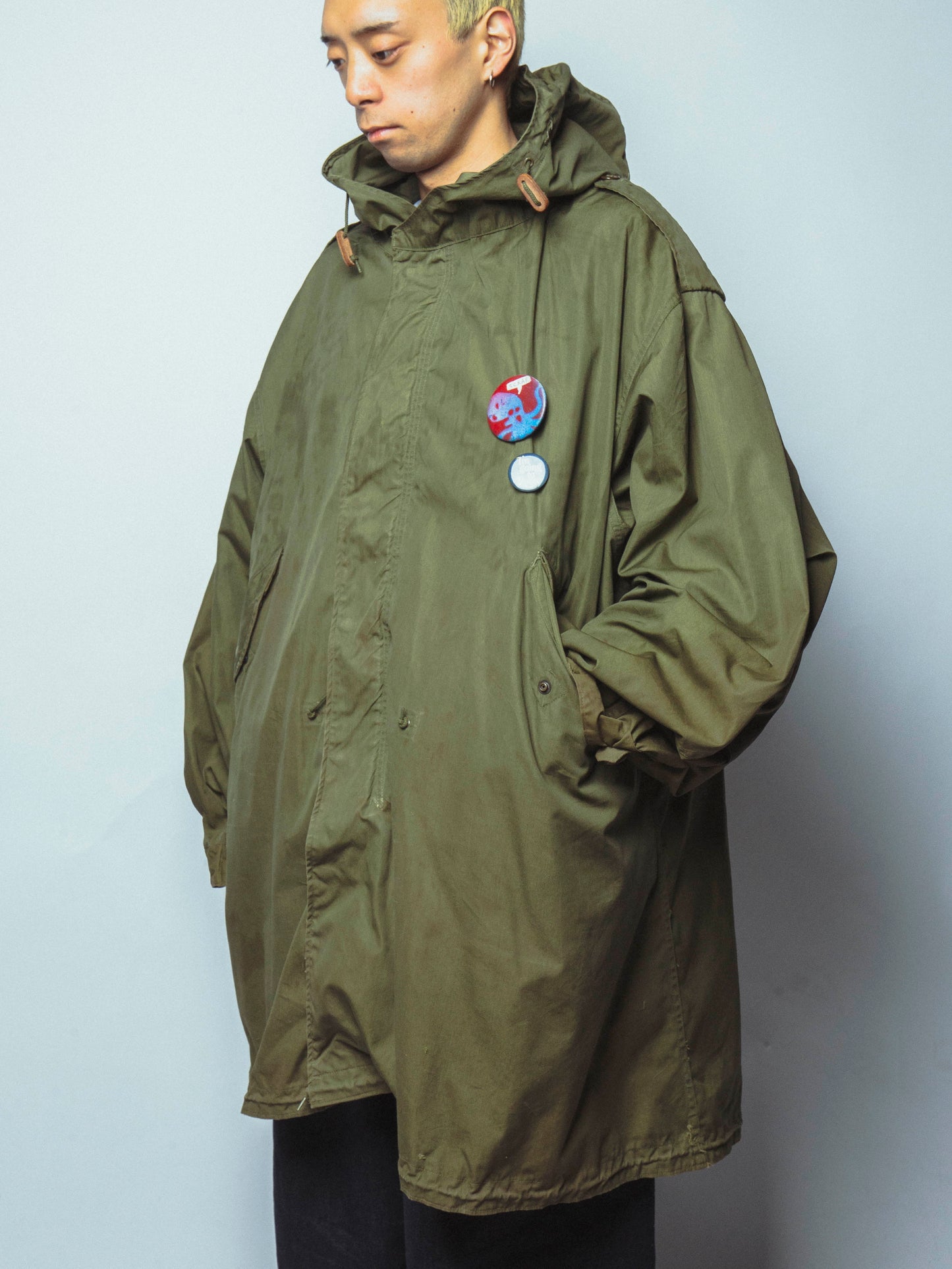 vintage m-51 mods coat , with liner,badge