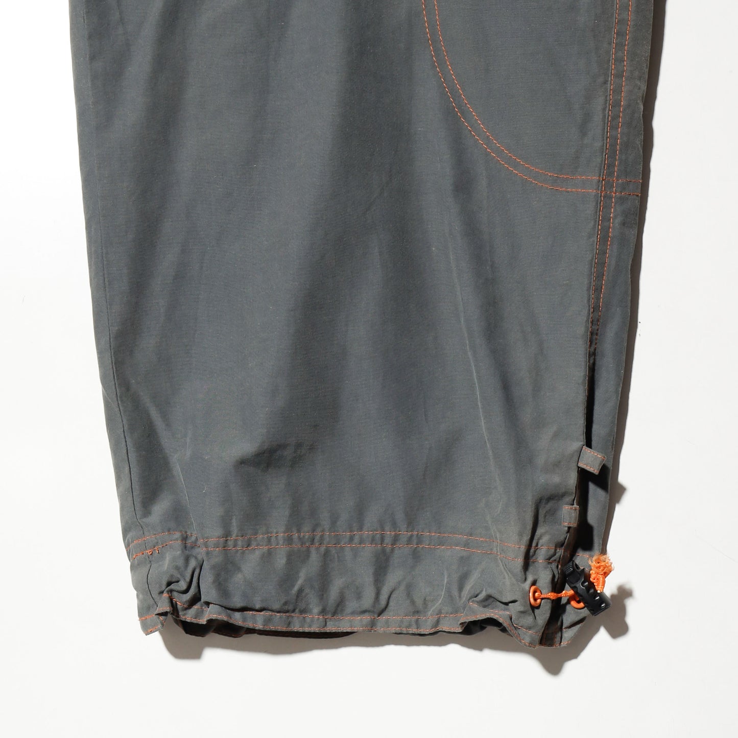 vintage belted nylon rave trousers