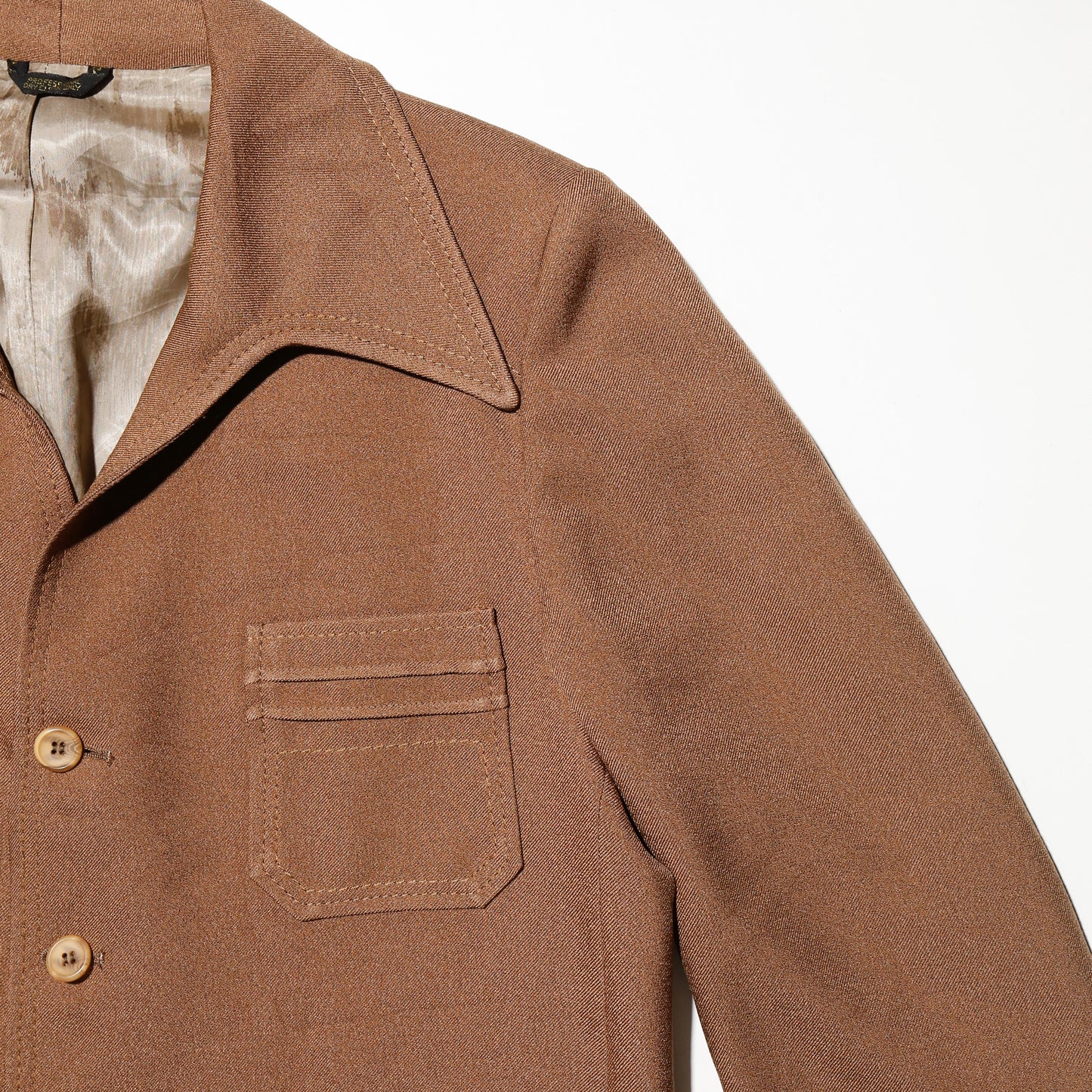 vintage 70's cropped poly trucker jacket