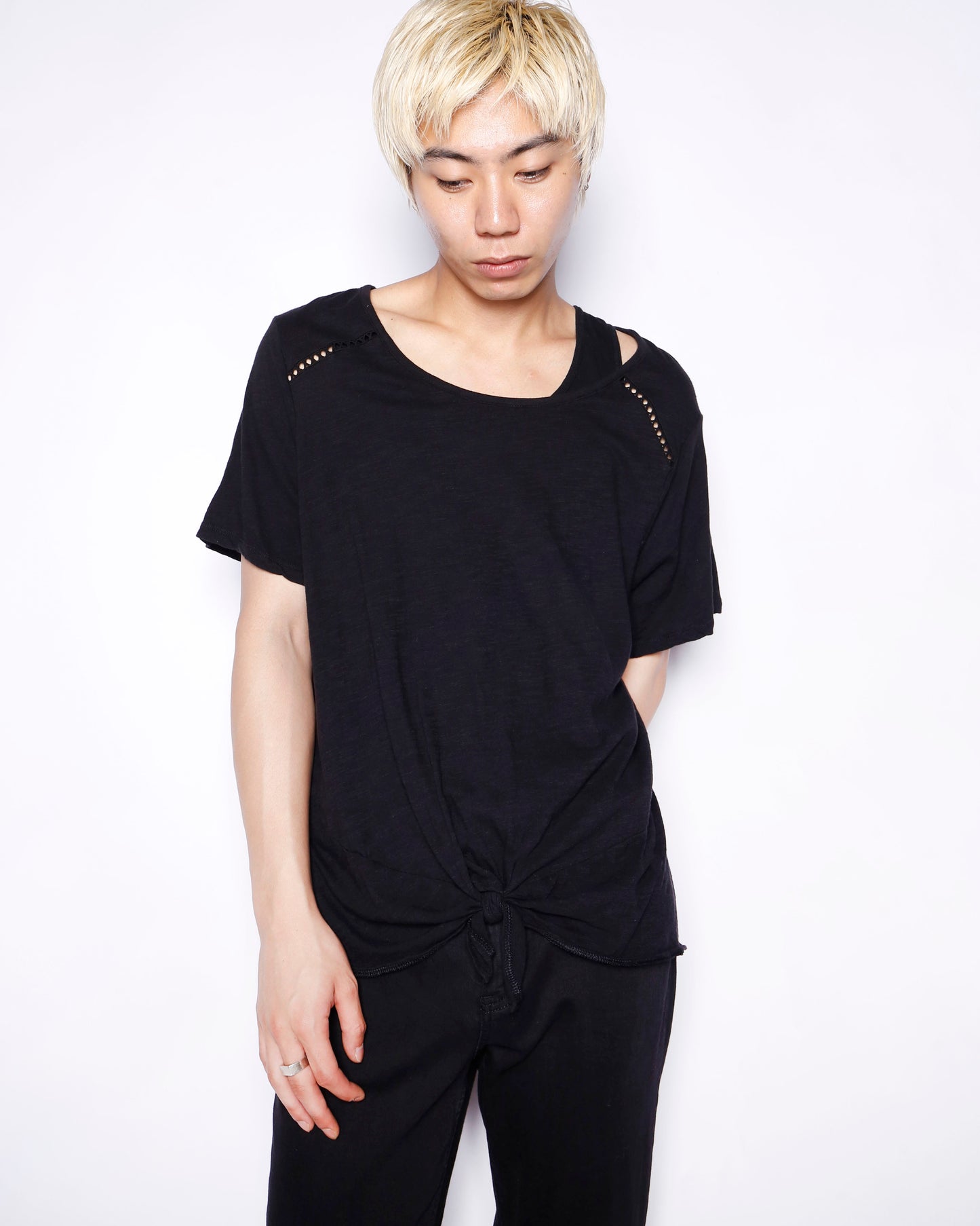 vintage slash twist cut sew