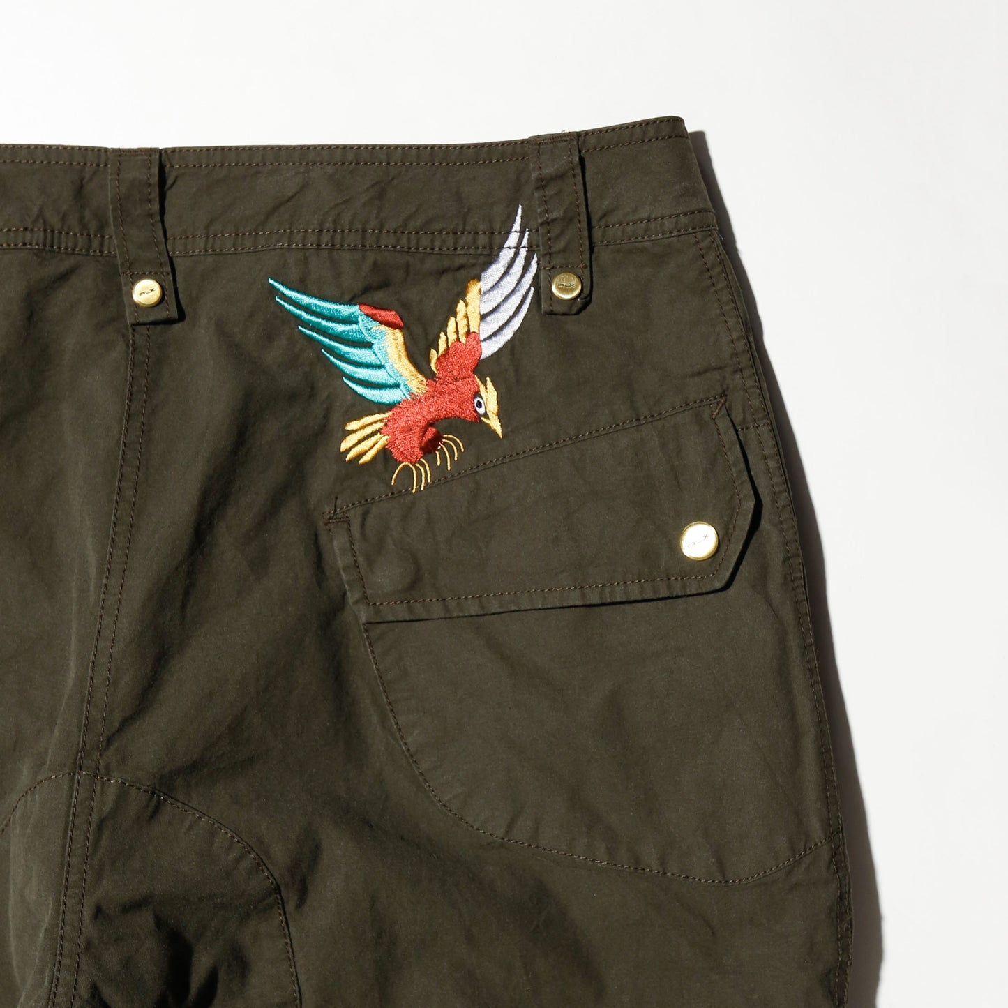 vintage rlx ralph lauren kick embroidered parachute trousers