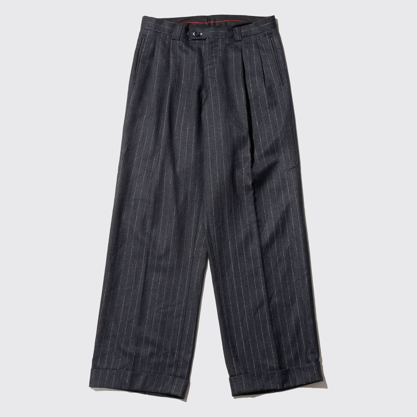 vintage lame stripe wide slacks