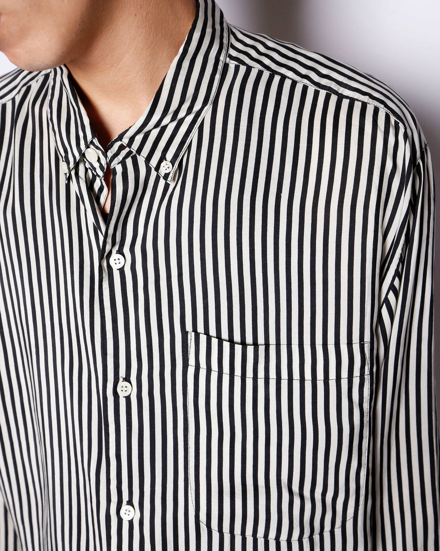vintage stripe silk shirt