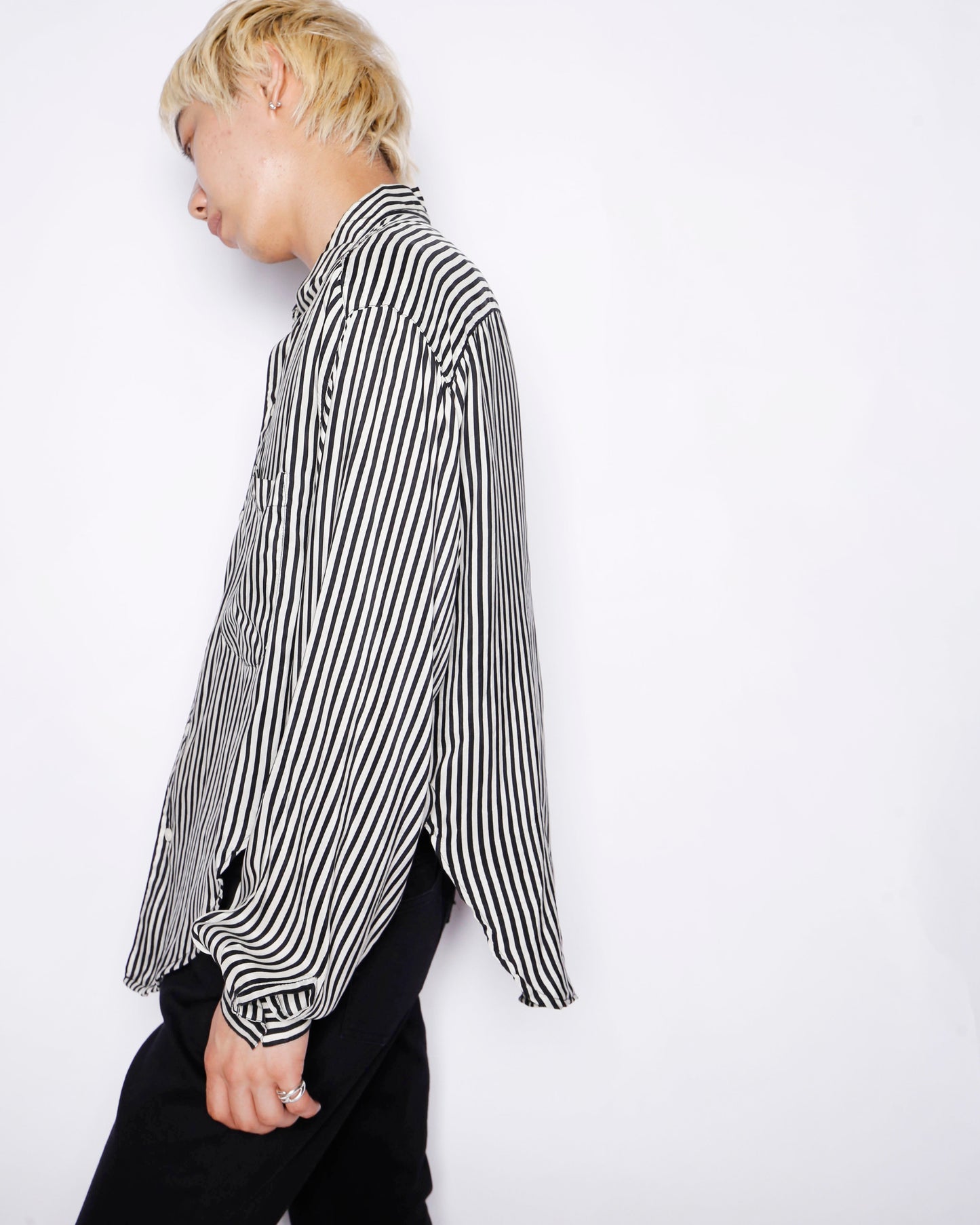 vintage stripe silk shirt
