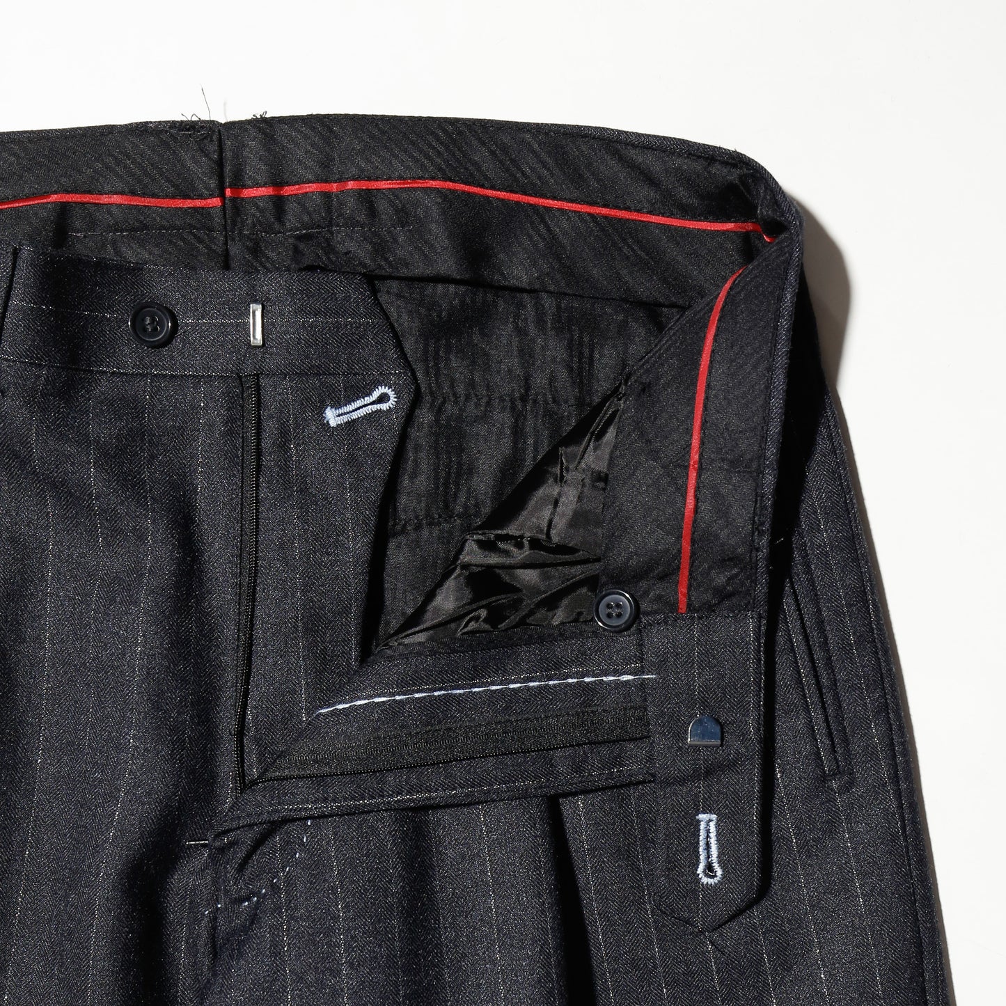 vintage lame stripe wide slacks