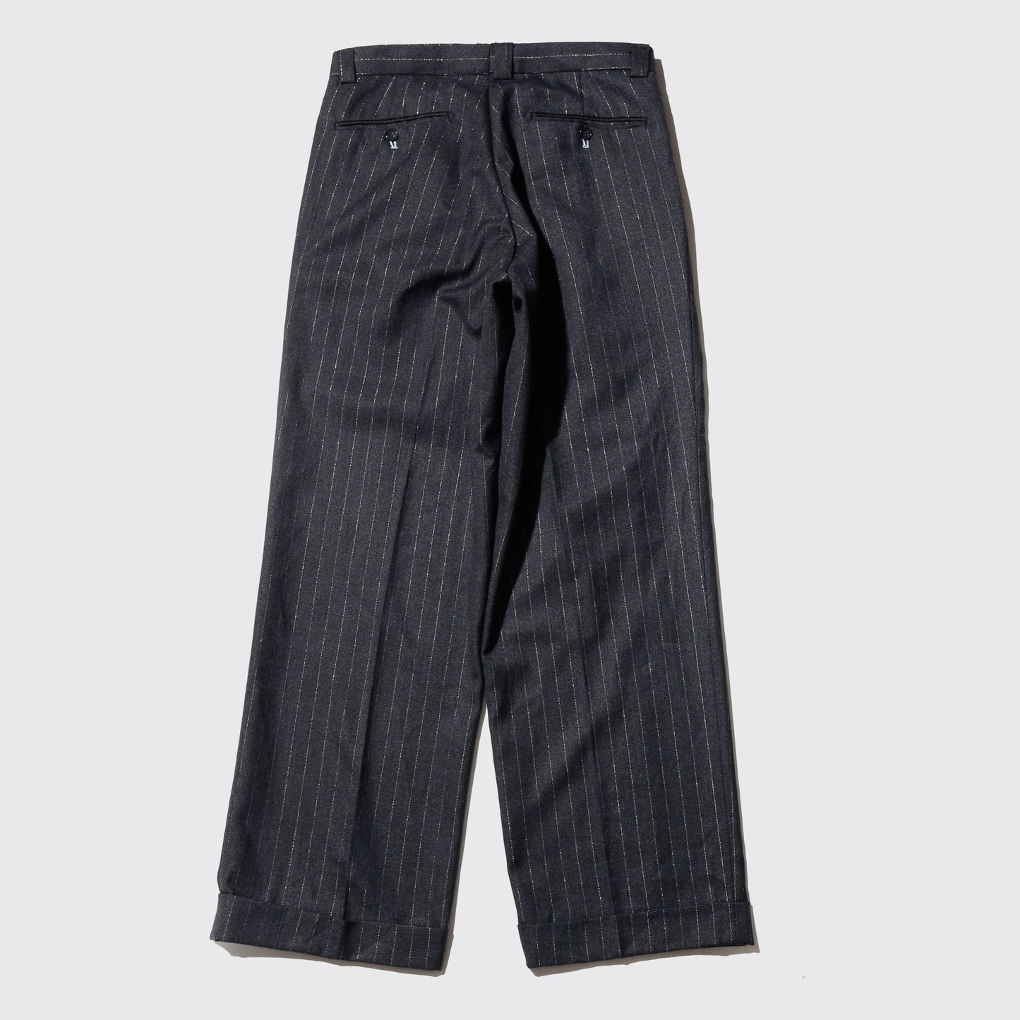 vintage lame stripe wide slacks