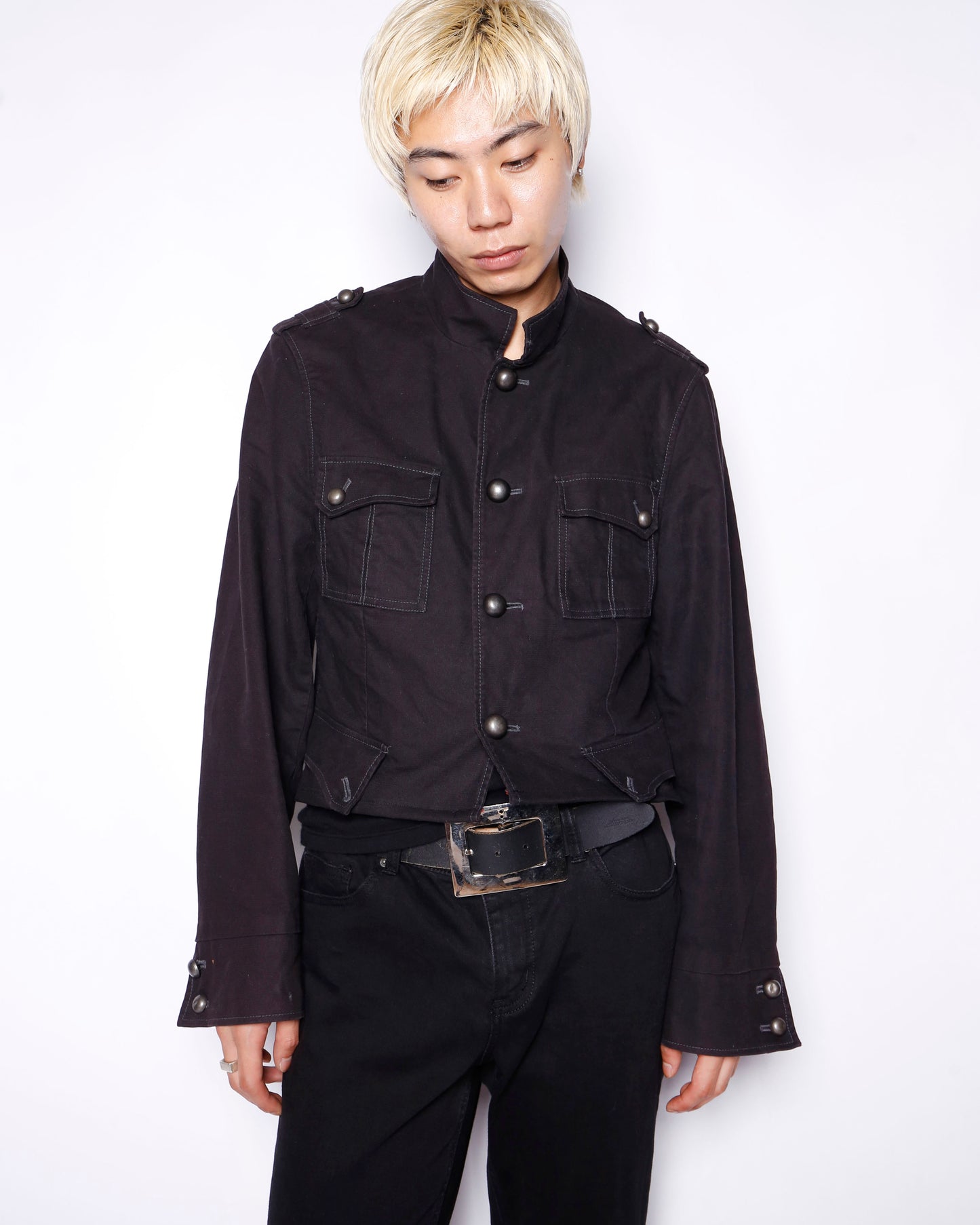 vintage cropped officer jacket