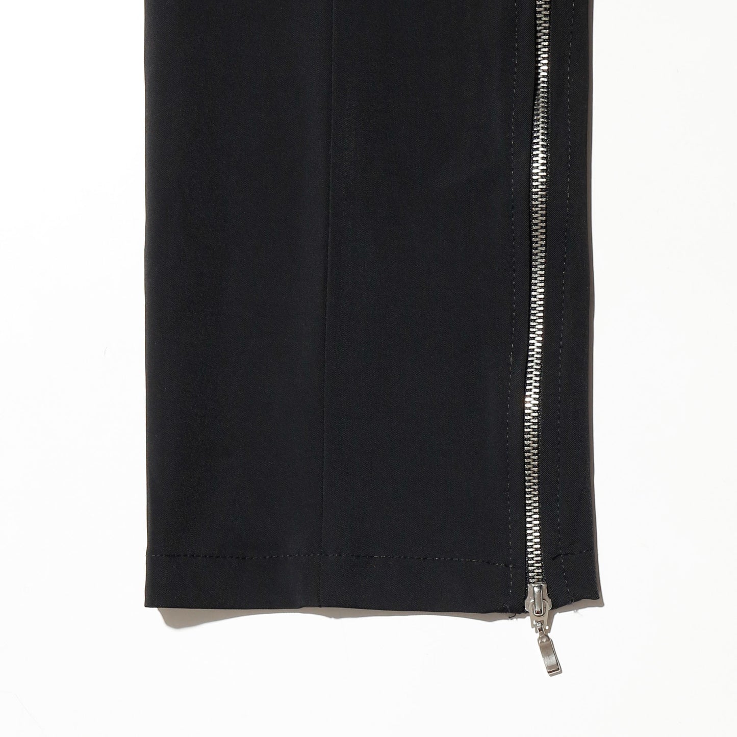 vintage asymmetry zipped trousers