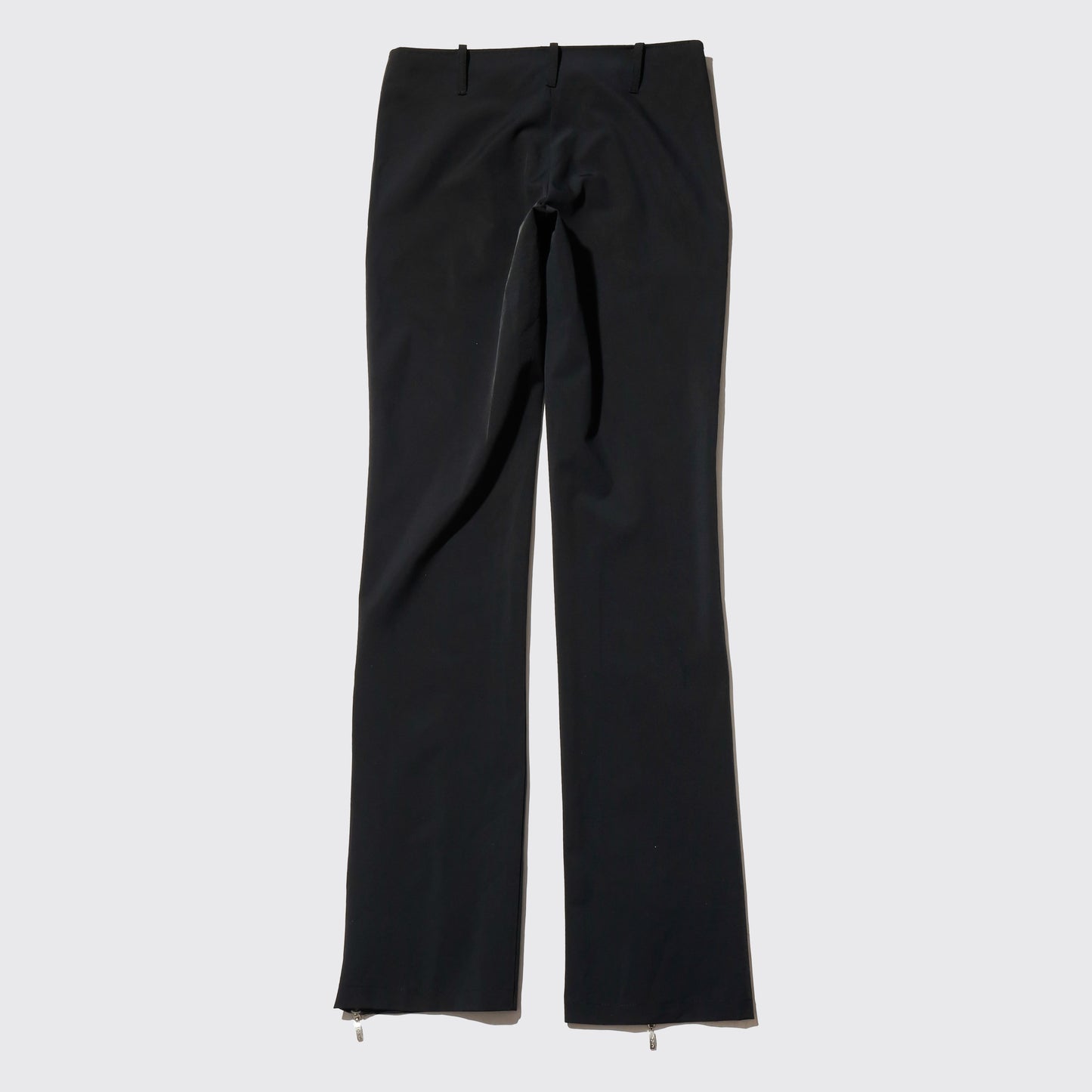 vintage asymmetry zipped trousers