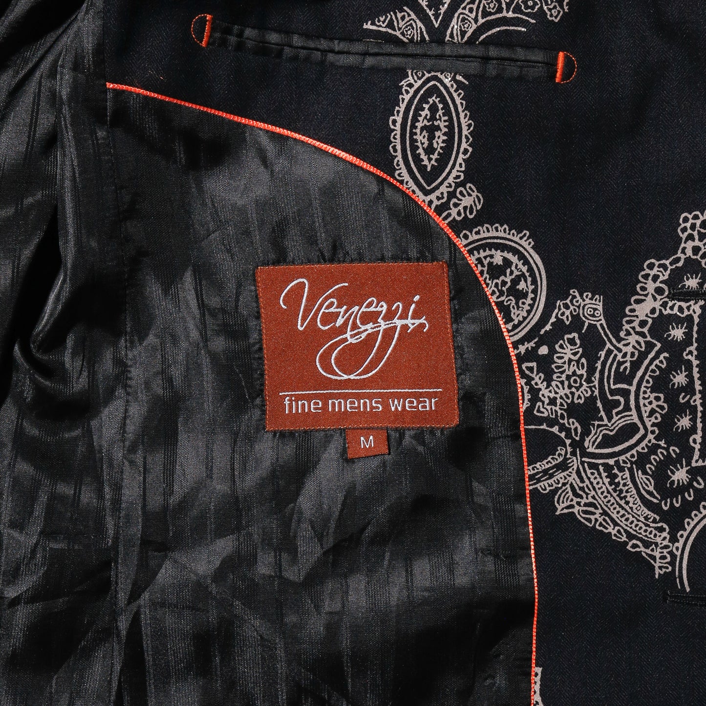 vintage bandanna tailored jacket