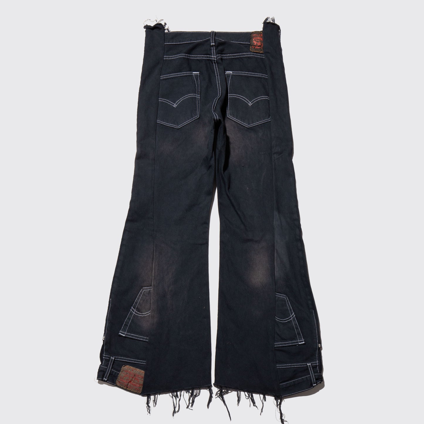 remake upside down jeans , model-fade