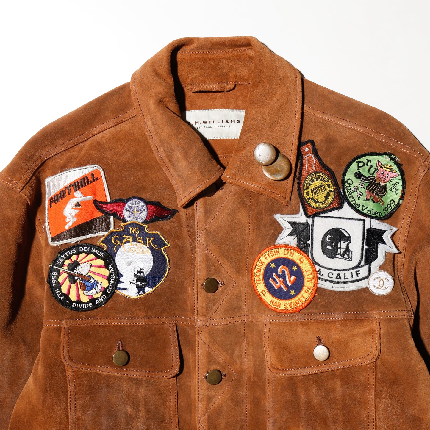 vintage custom suede trucker jacket
