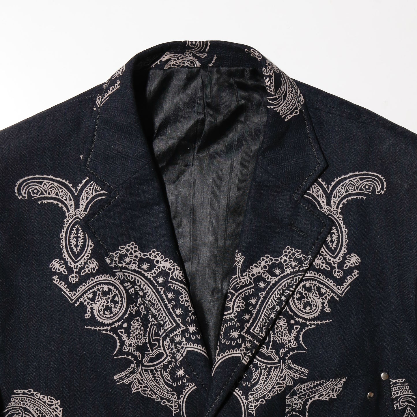 vintage bandanna tailored jacket
