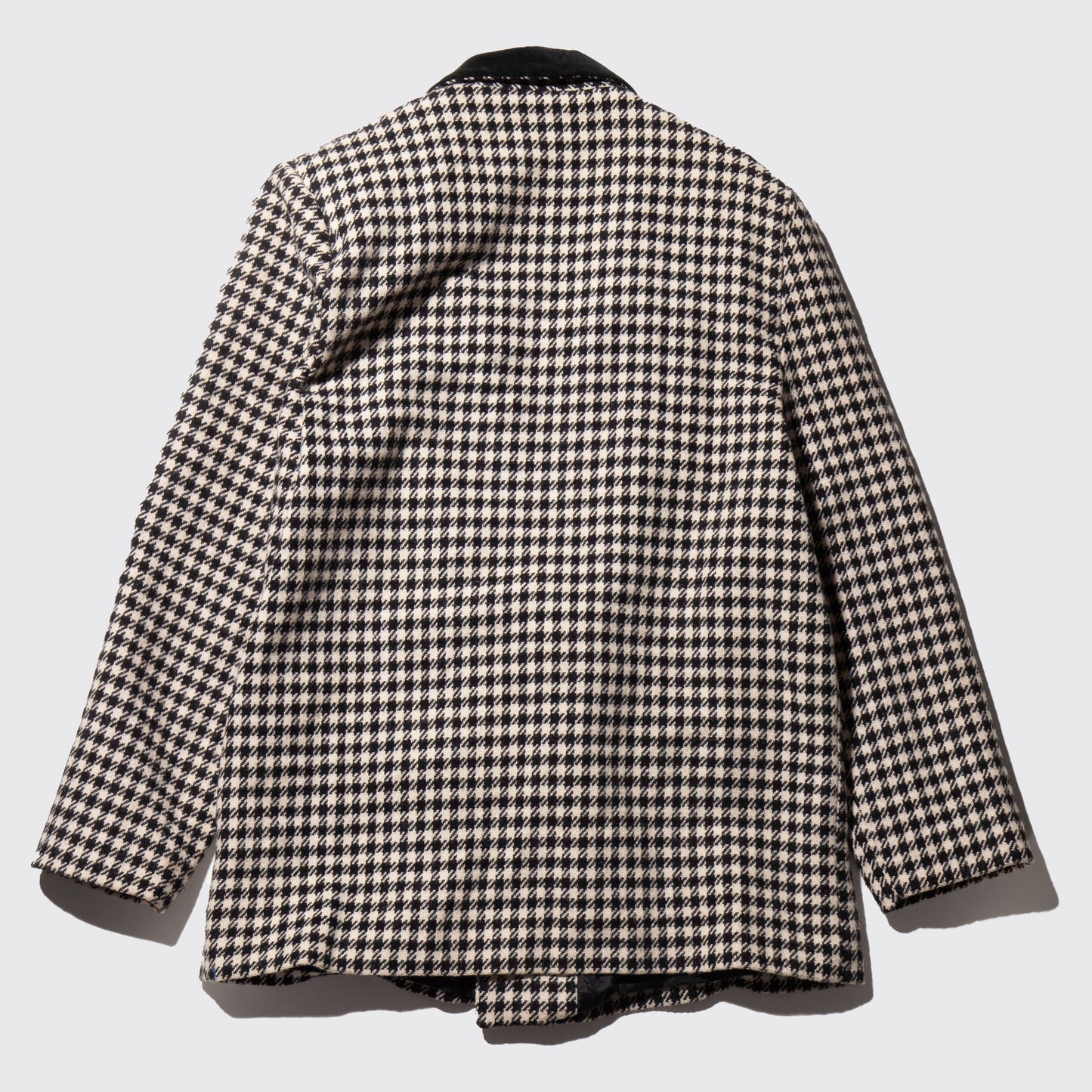 vintage houndstooth double breasted tailored jacket