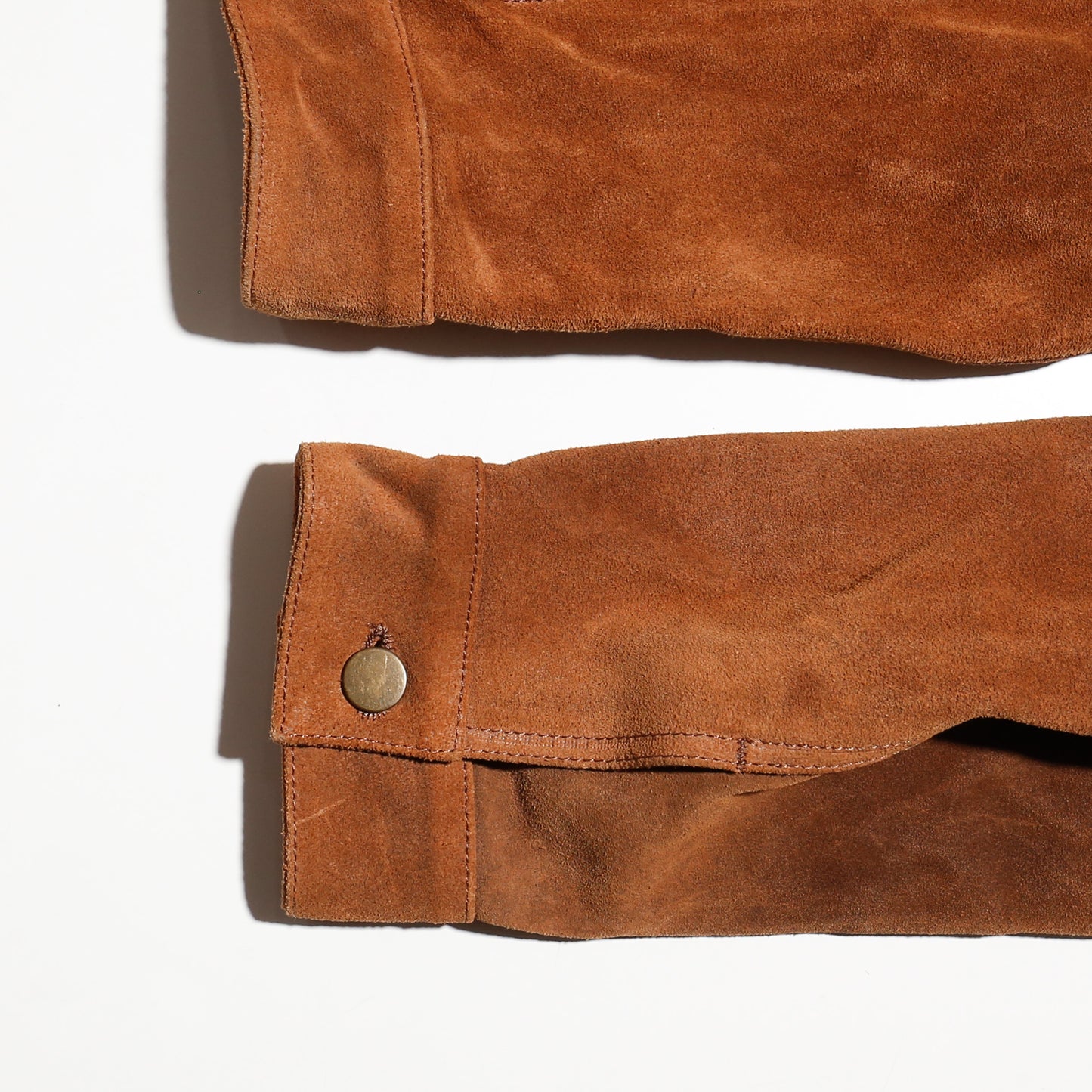 vintage custom suede trucker jacket