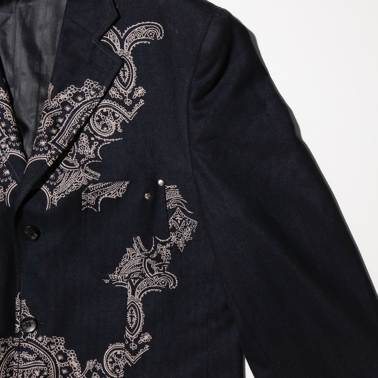 vintage bandanna tailored jacket