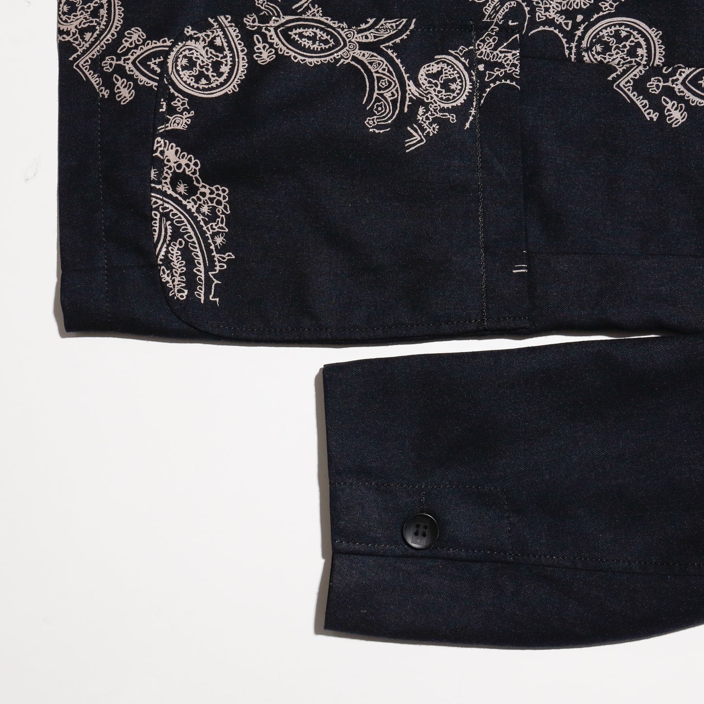 vintage bandanna tailored jacket