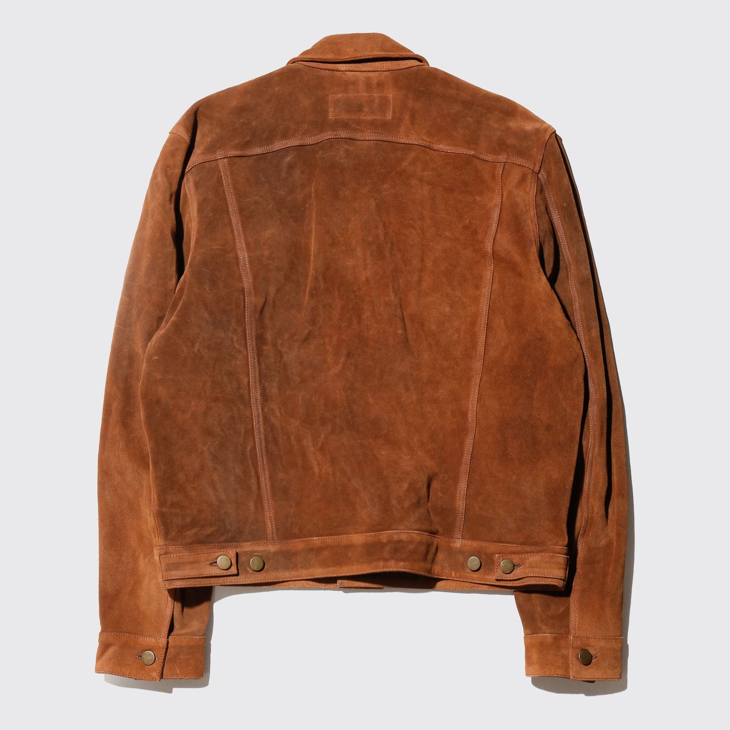 vintage custom suede trucker jacket