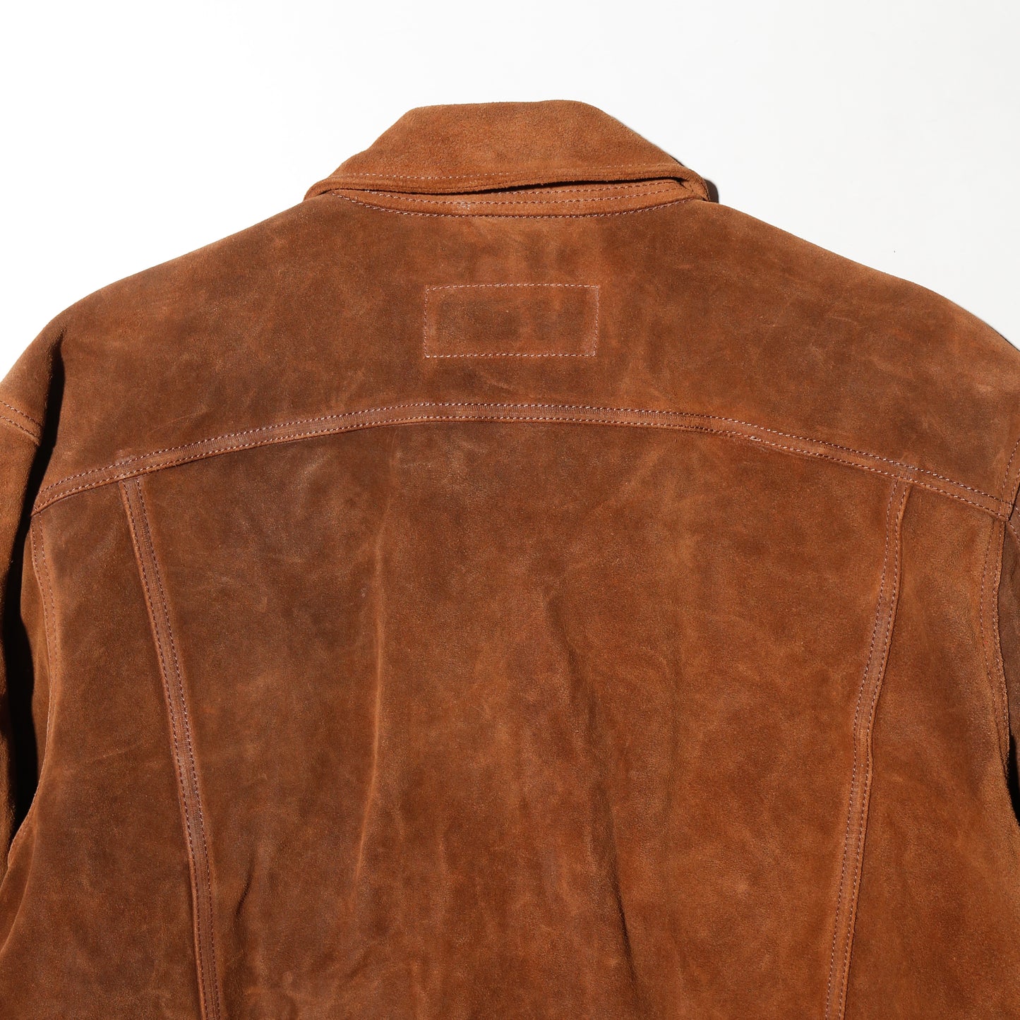 vintage custom suede trucker jacket