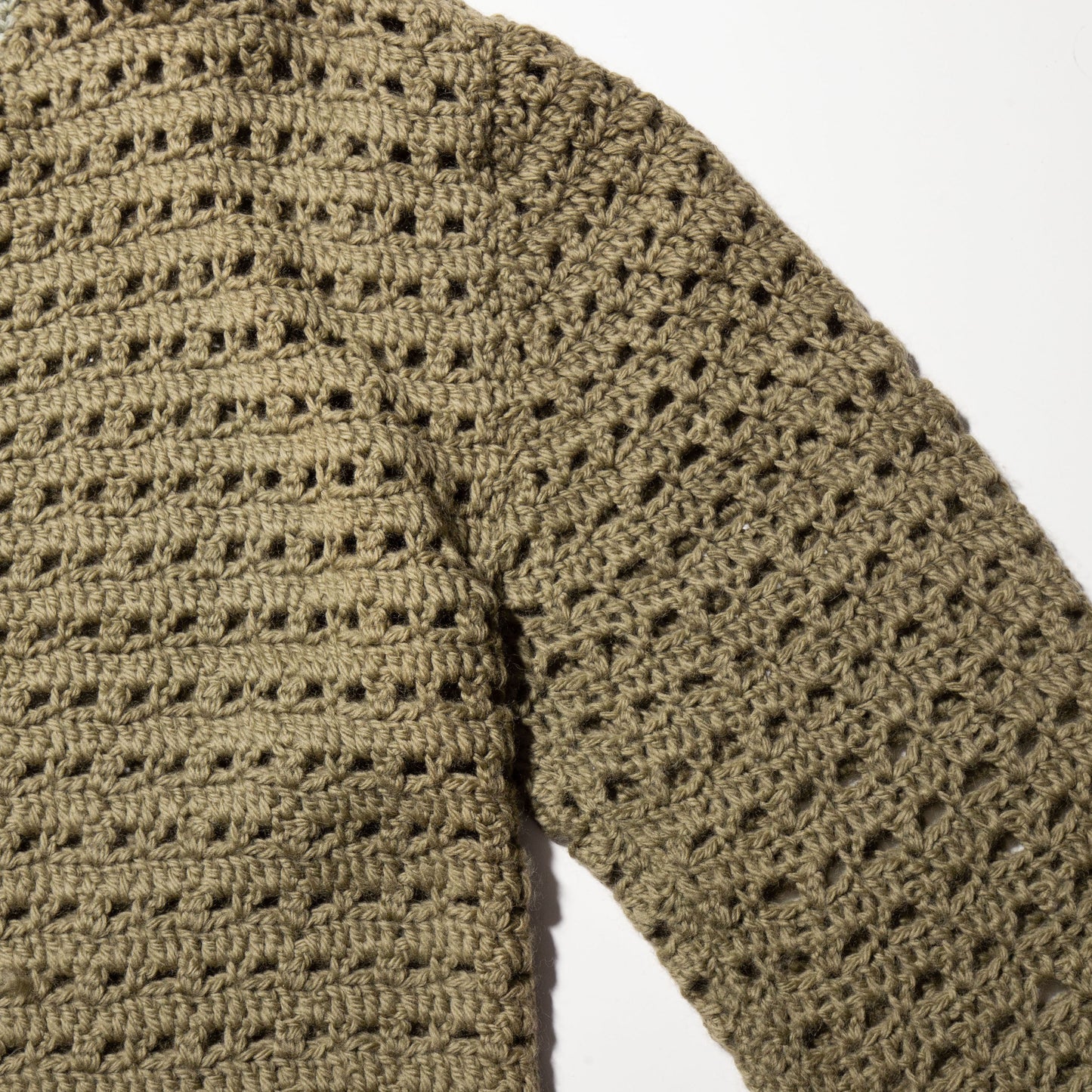 vintage crochet knit jacket