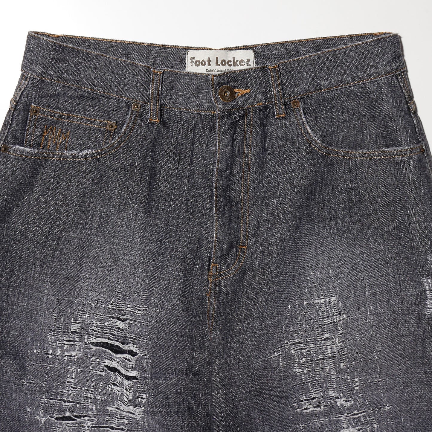 vintage crushed baggy shorts