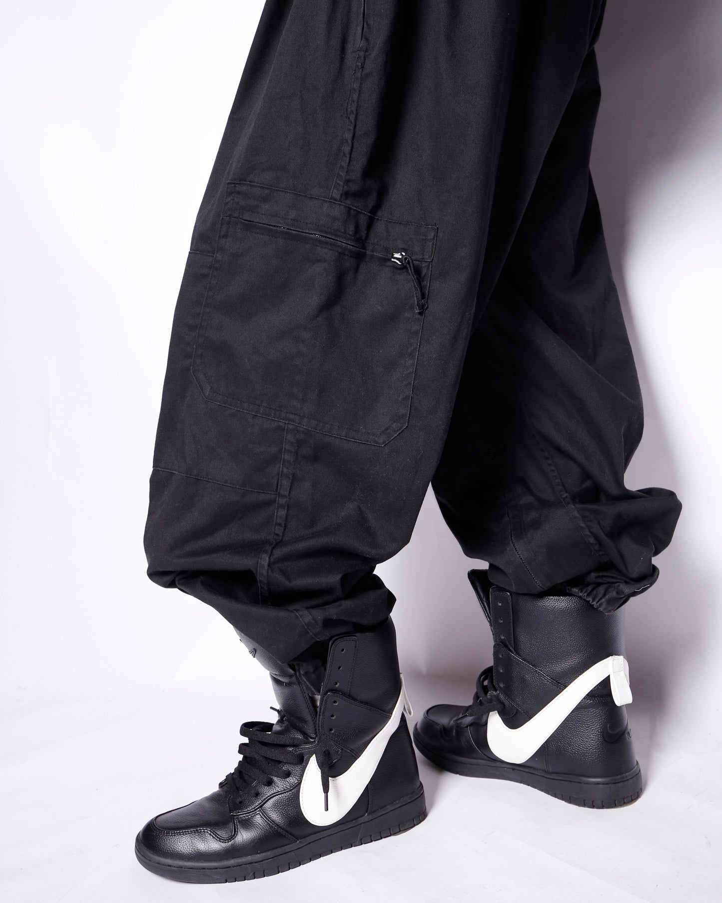 vintage dual zip parachute jump suit