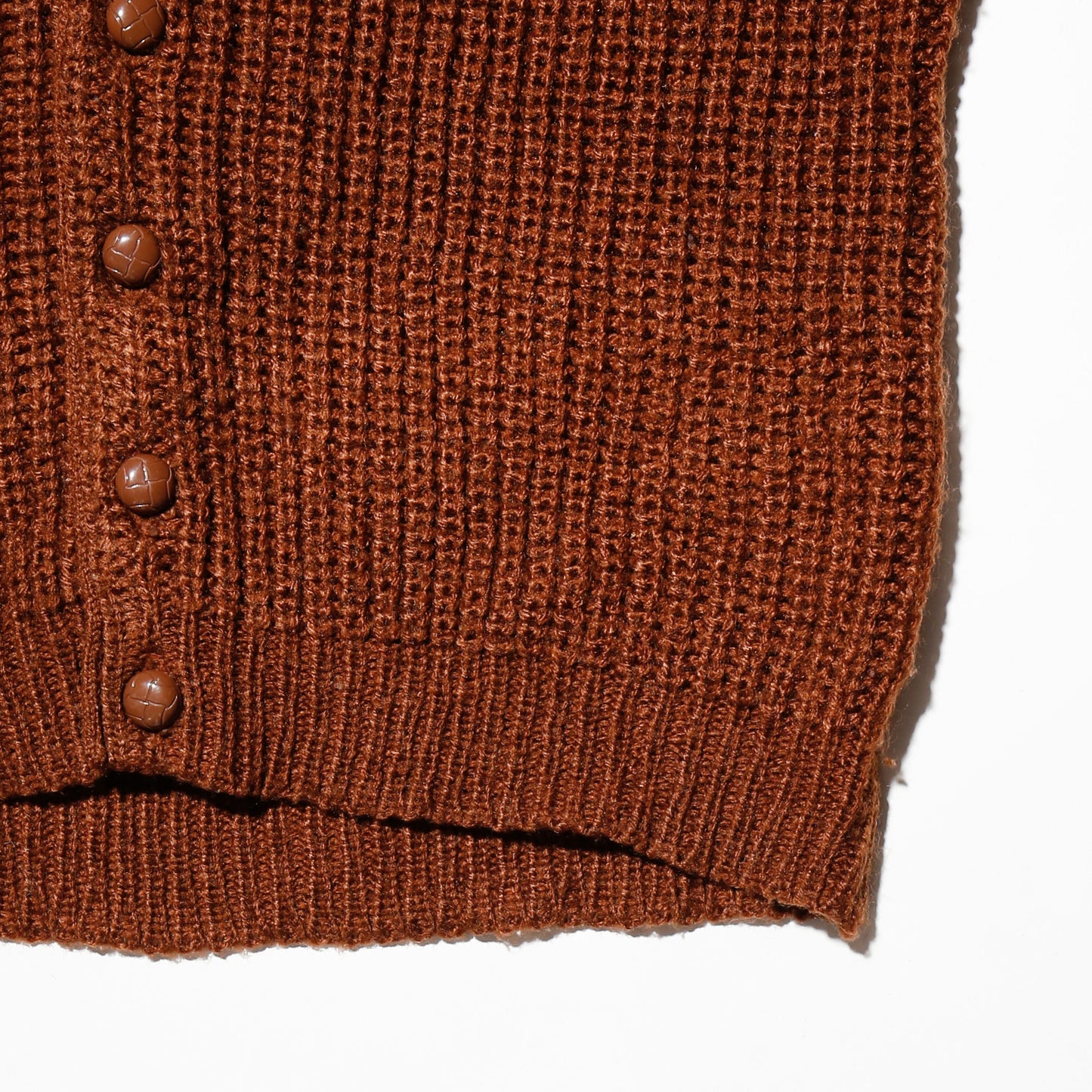 vintage tricolor border cardigan