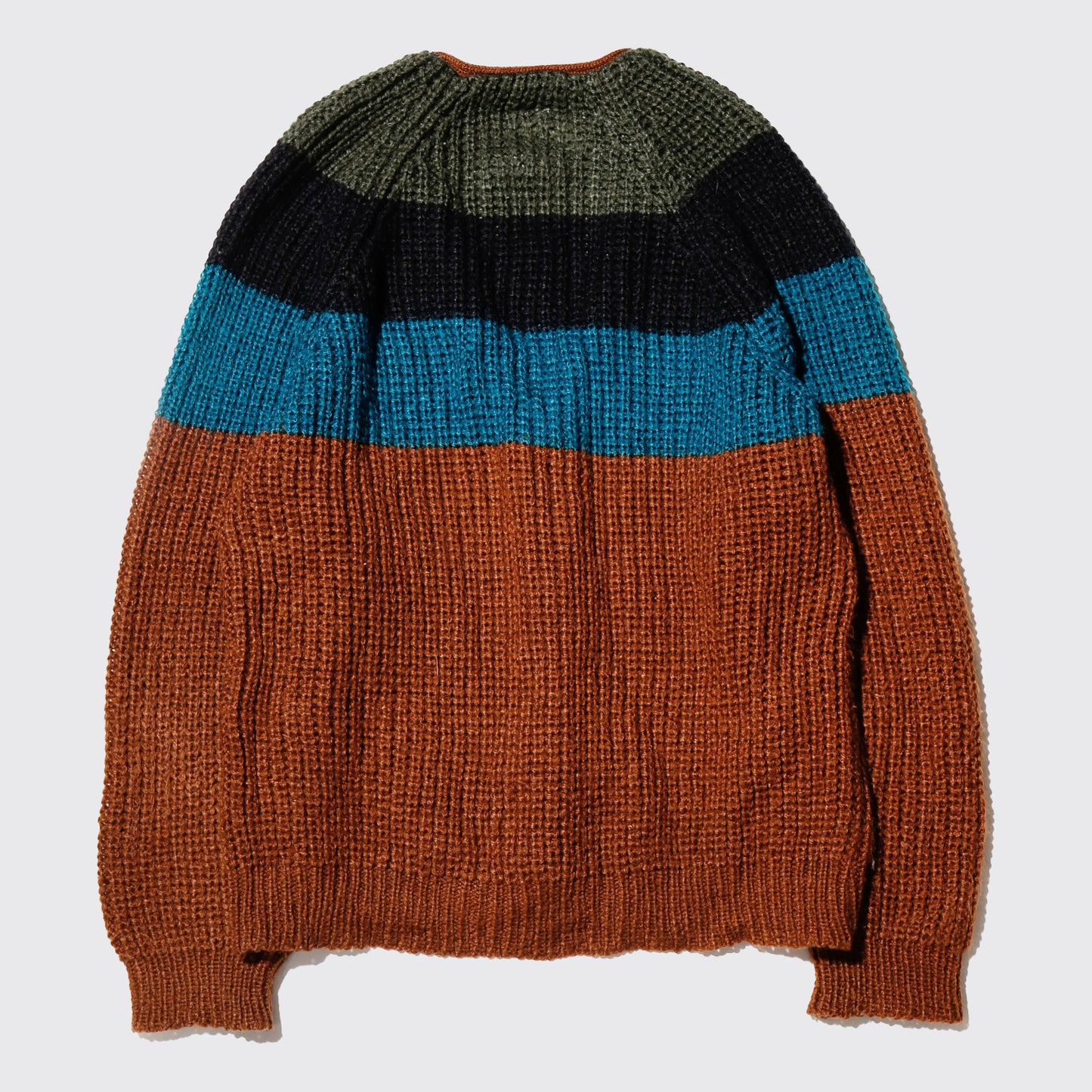 vintage tricolor border cardigan