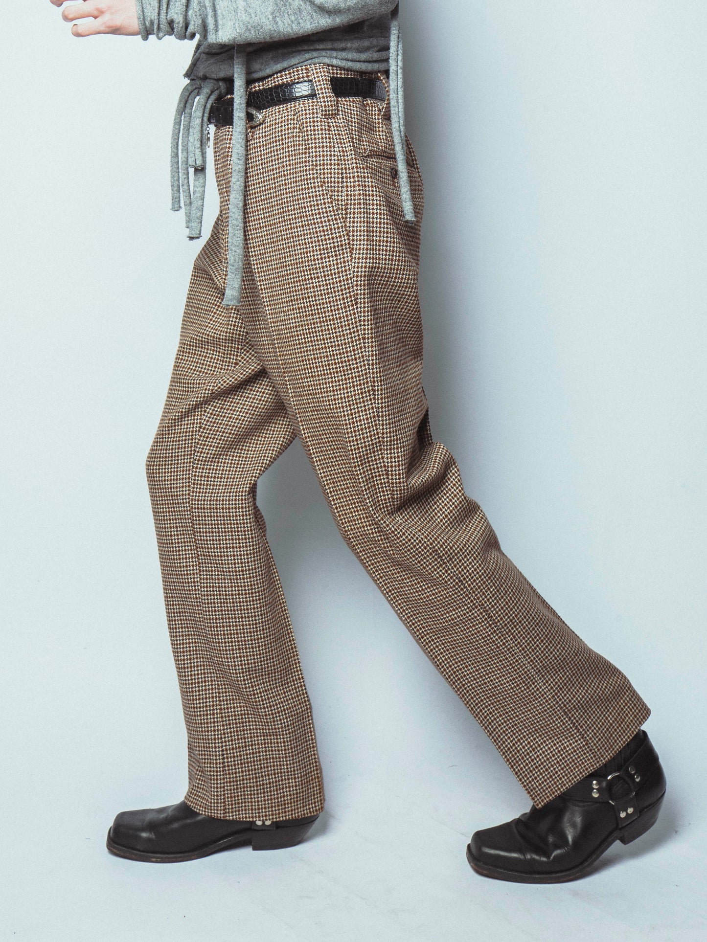 vintage 70's check slacks