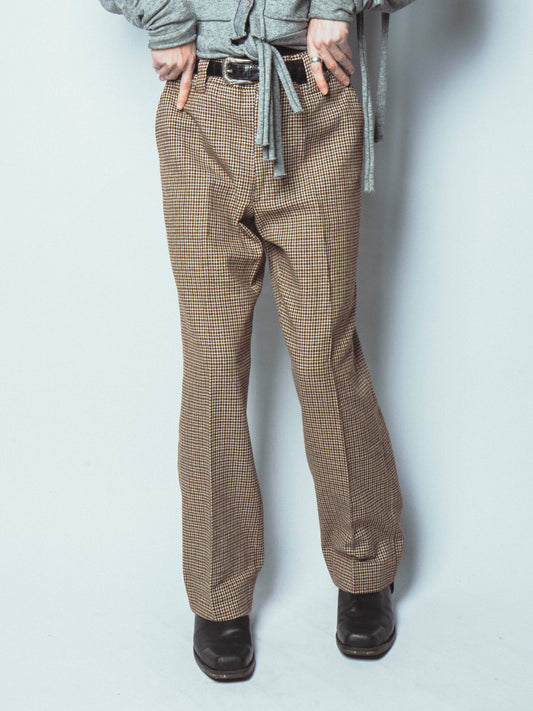 vintage 70's check slacks