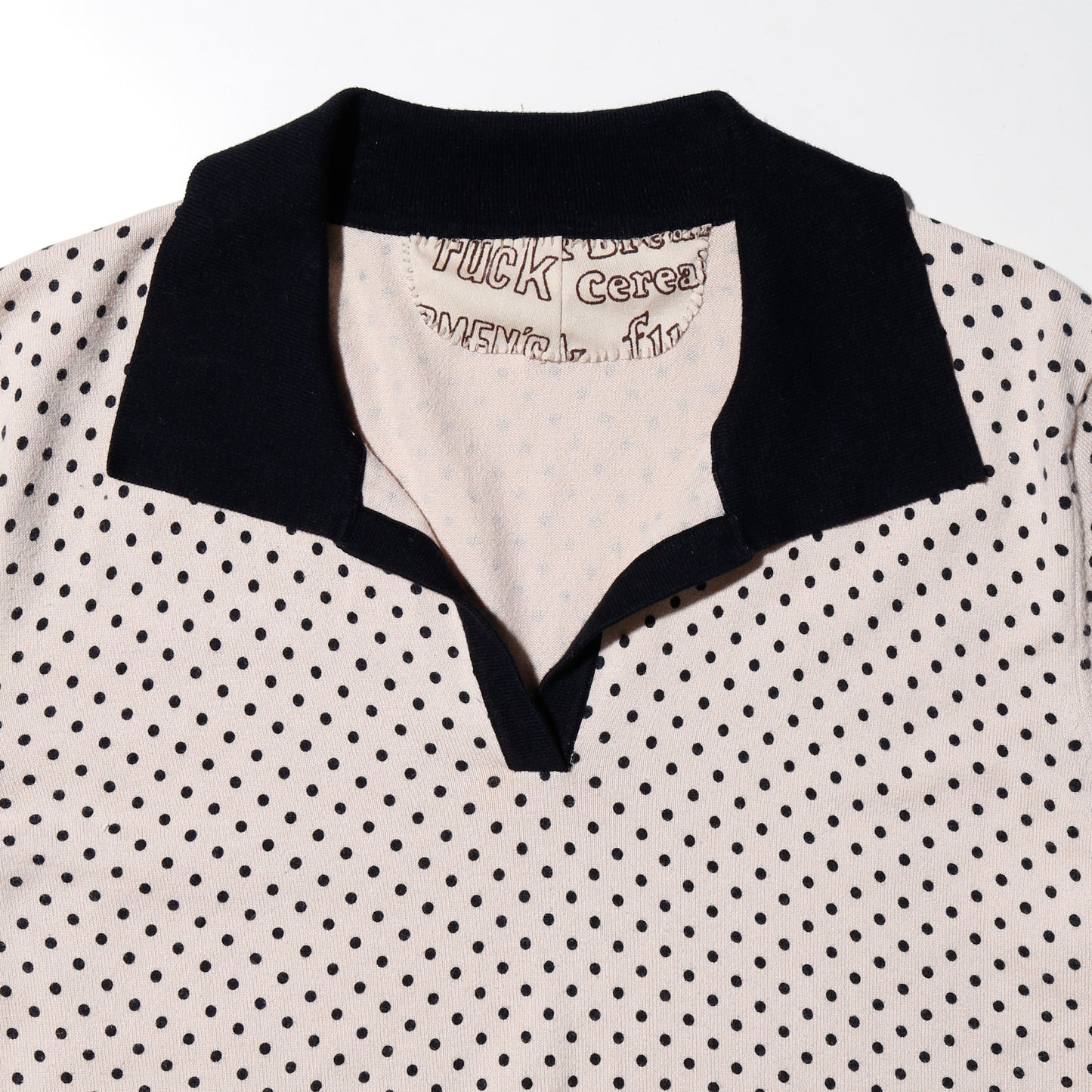 vintage dots skipper polo h/s