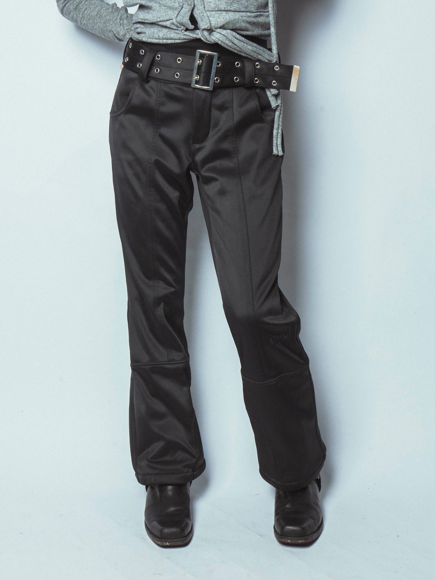 vintage belted bonding trousers