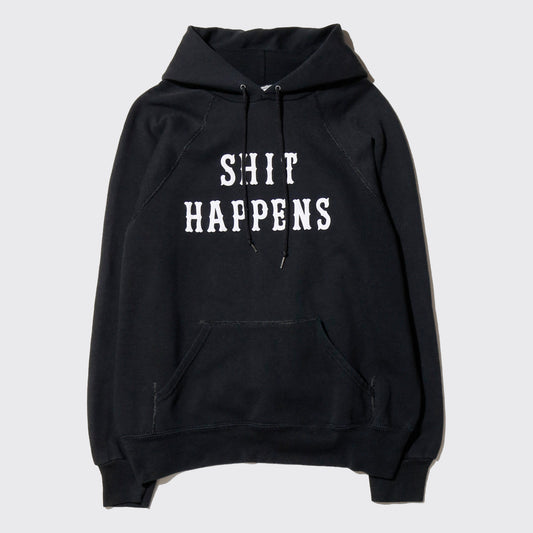 vintage 80's bassett walker "shit happens" hoodie