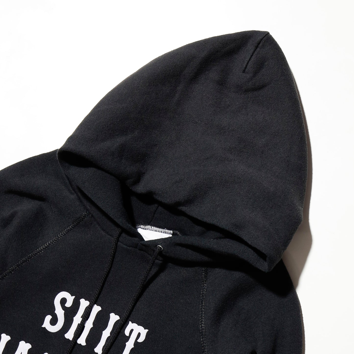 vintage 80's bassett walker "shit happens" hoodie