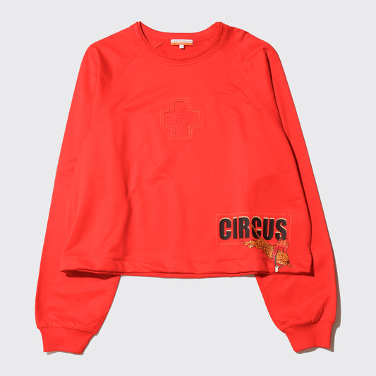 vintage castelbajac cropped circus l/s