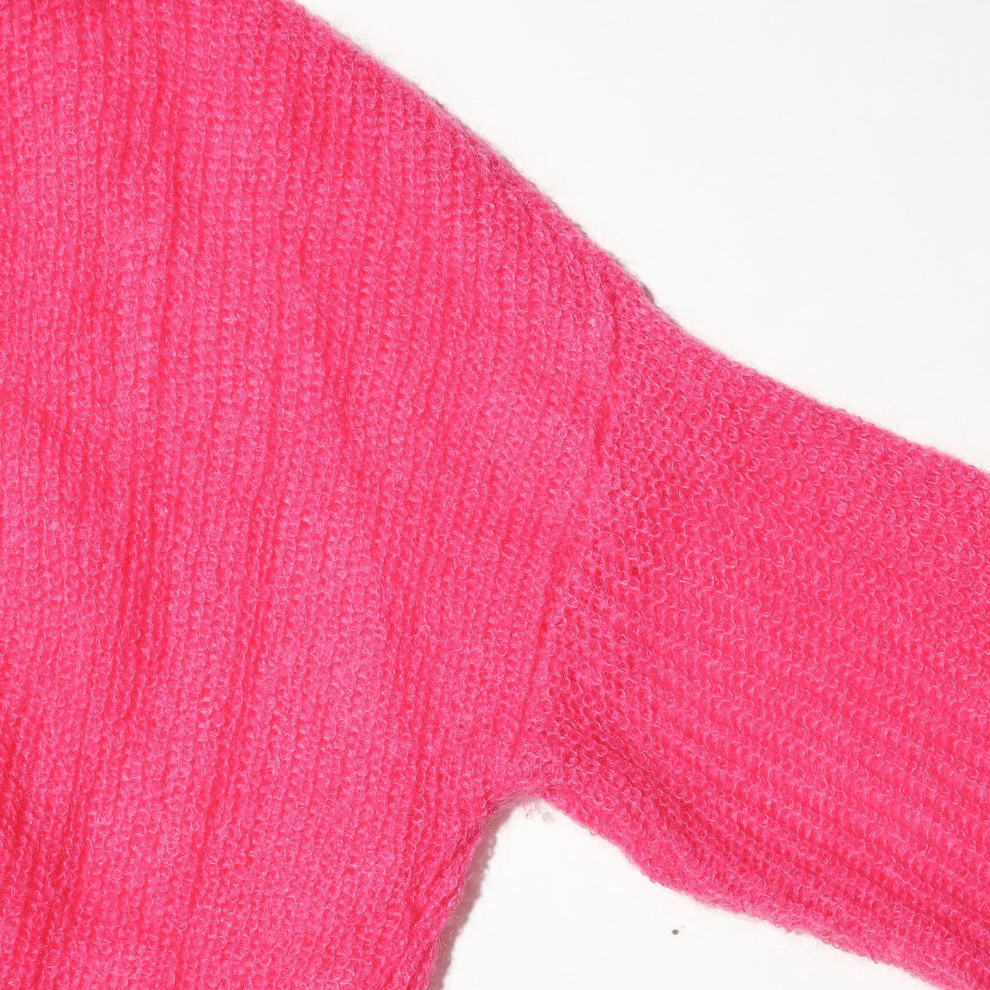 vintage euro toxic pink low gauge sweater
