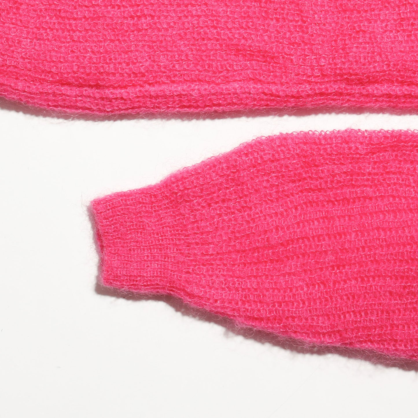 vintage euro toxic pink low gauge sweater