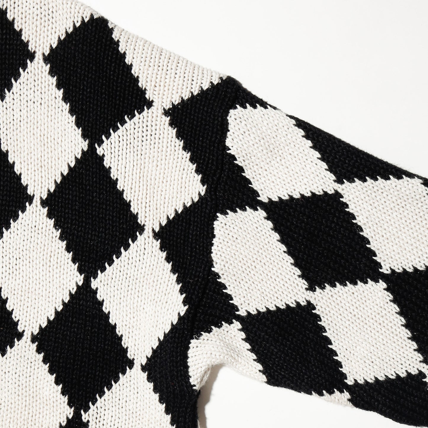 vintage chess board cotton sweater