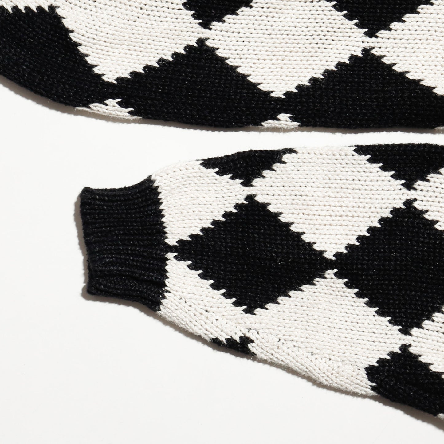 vintage chess board cotton sweater