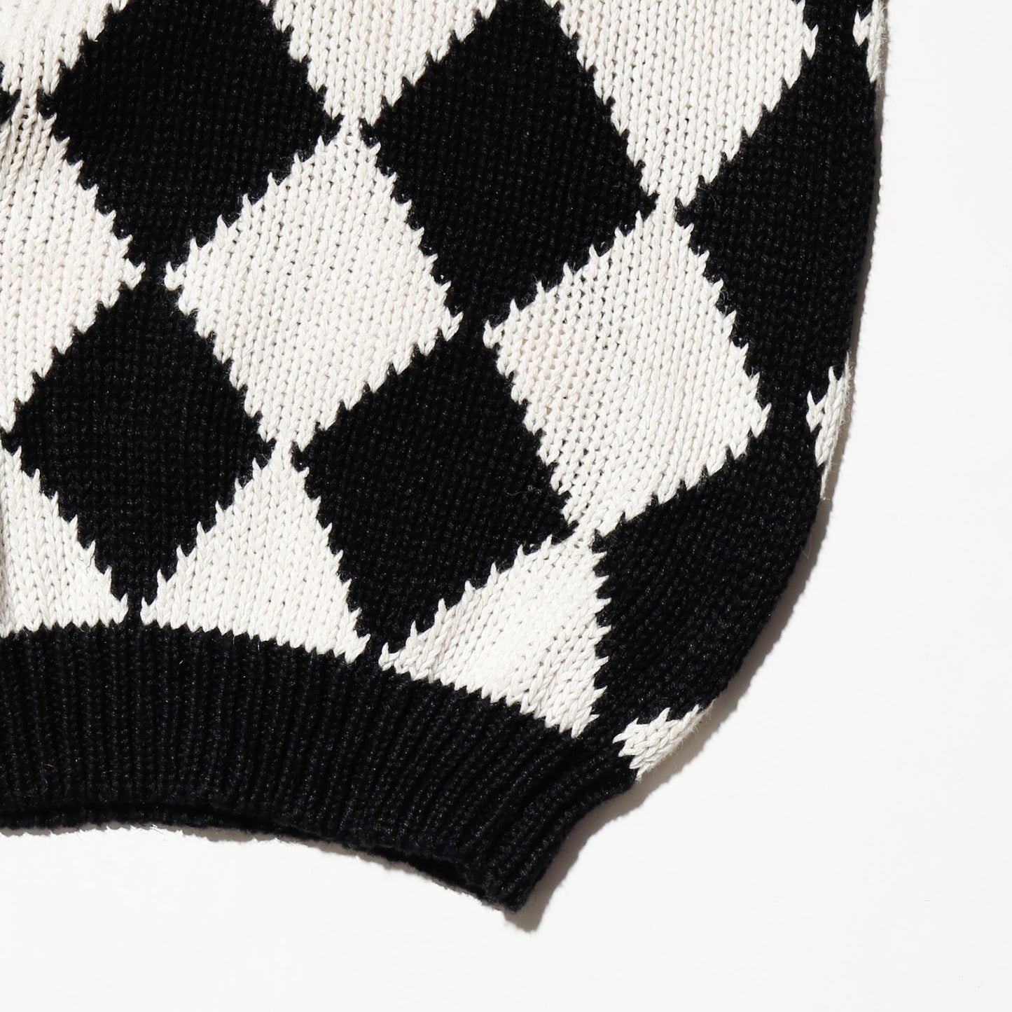 vintage chess board cotton sweater